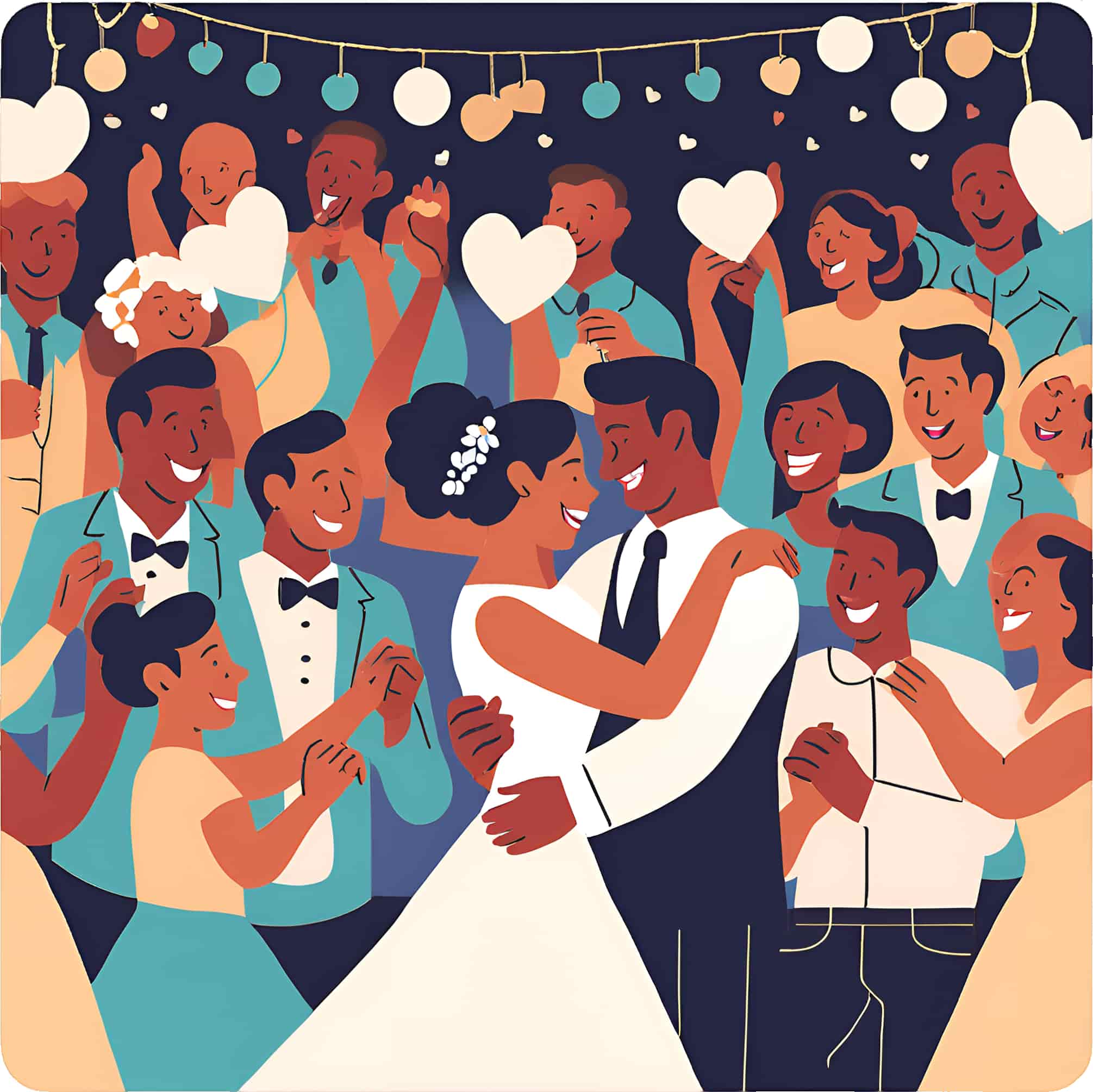 Dancing at wedding