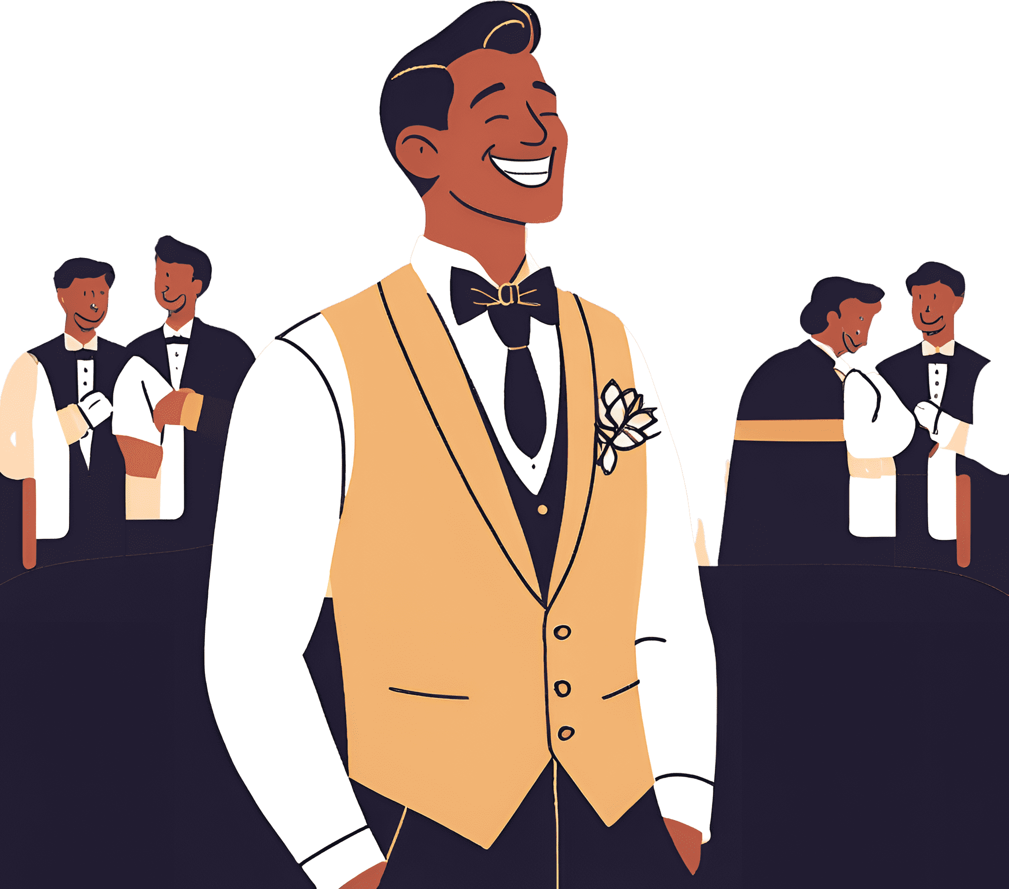 Man at wedding